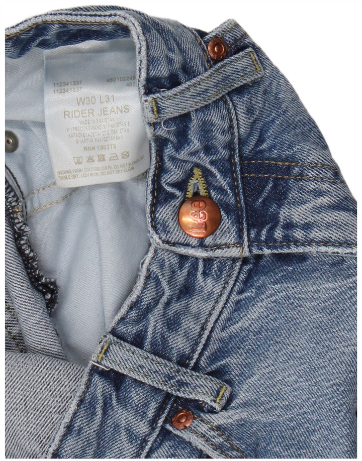 Jeans dritti Rider da donna Lee W30 L28 cotone blu