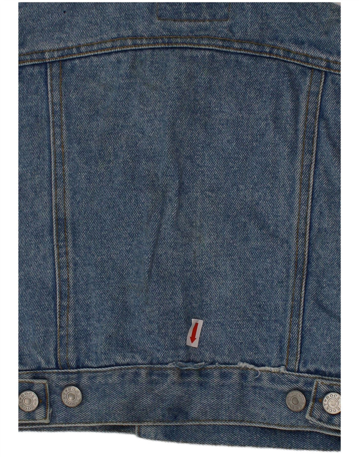 Gilet in denim per ragazzi ROCKY 3-4 anni in cotone blu