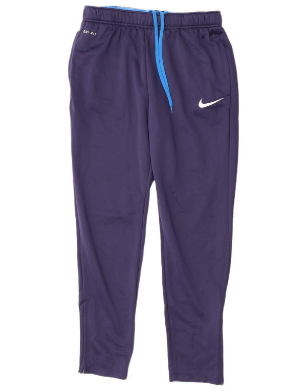 Pantaloni da tuta Nike Dri Fit da uomo, grandi, in poliestere blu navy