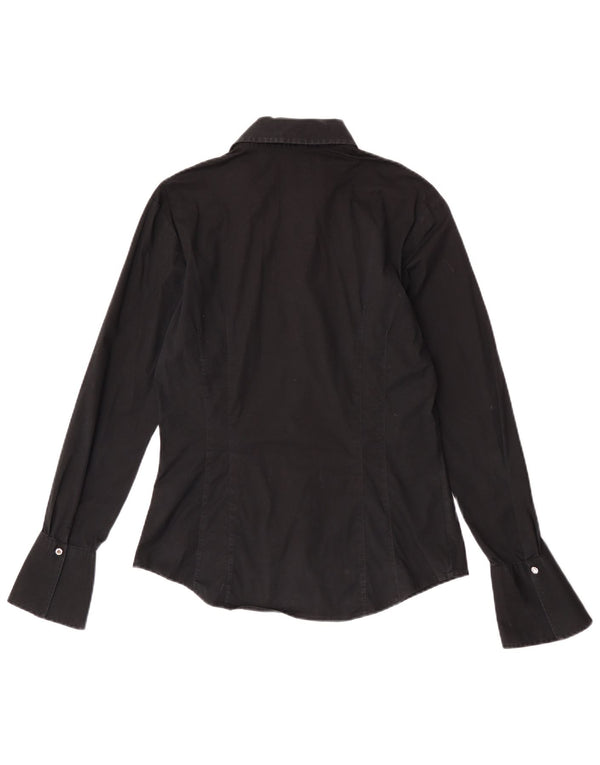 Camicia da donna Tommy Hilfiger US 12 Large in cotone nero