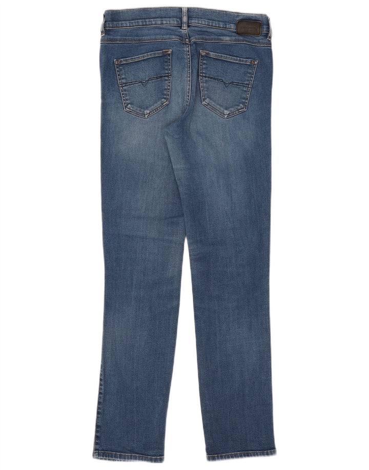 Jeans dritti slim regolari Sandy da donna Diesel W28 L29 cotone blu