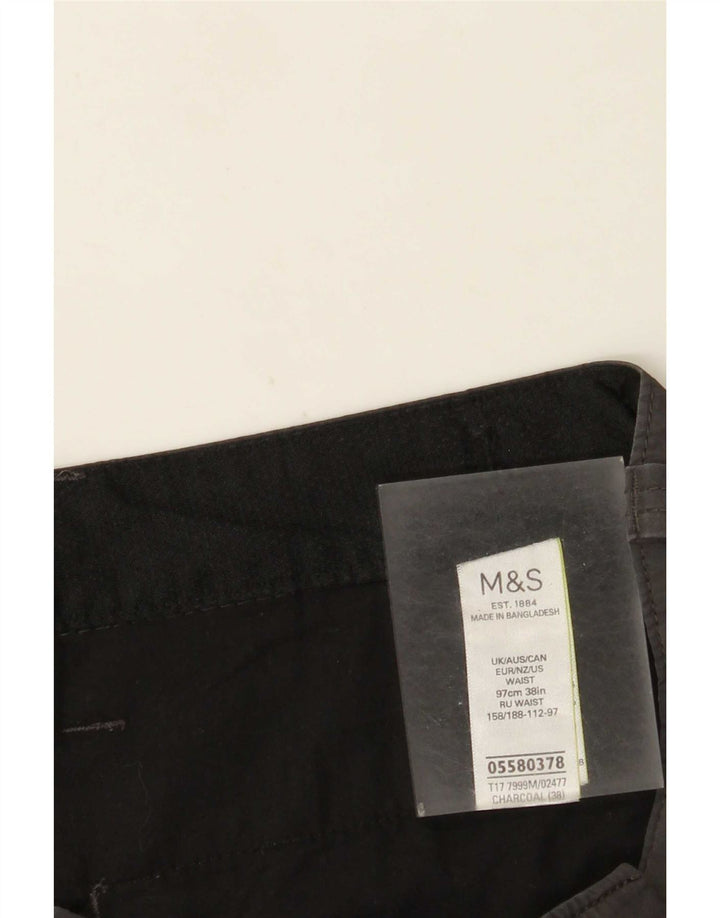 Pantaloncini cargo da uomo Marks & Spencer XL W38 cotone grigio