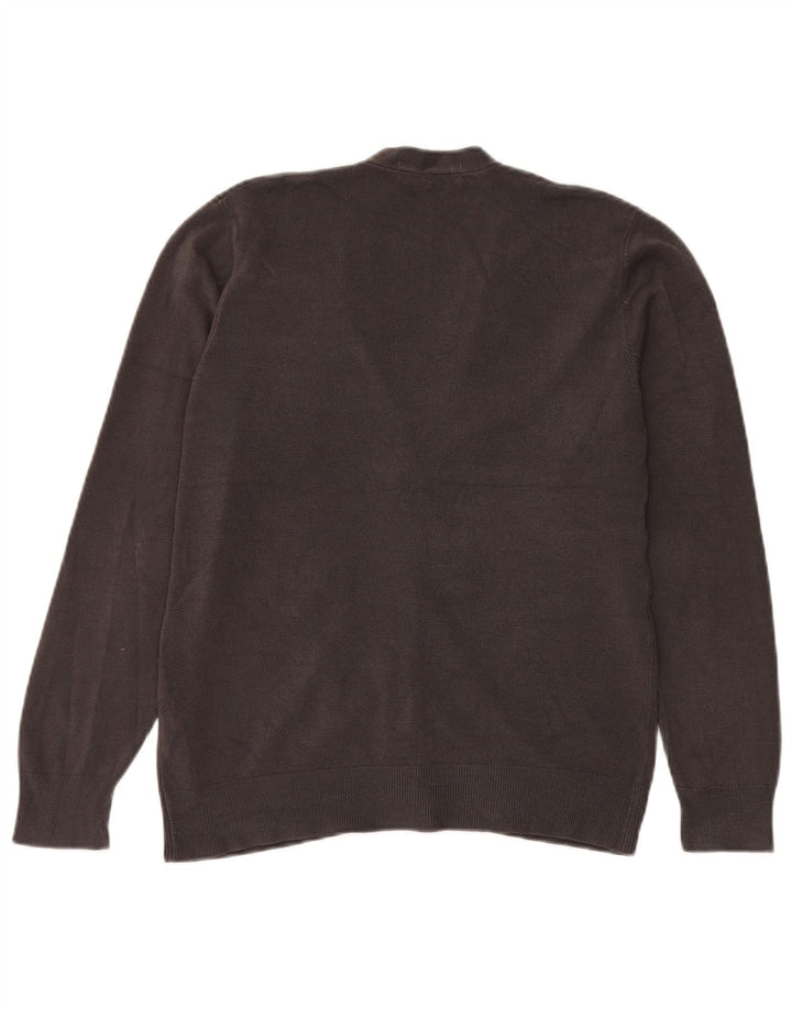 Maglione cardigan da uomo Marks & Spencer in acrilico grigio medio