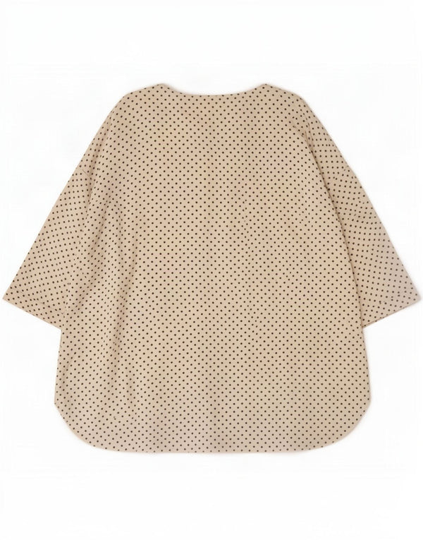 Phase Eight camicetta da donna con maniche a 3/4 UK 18 XL Cuore maculato bianco