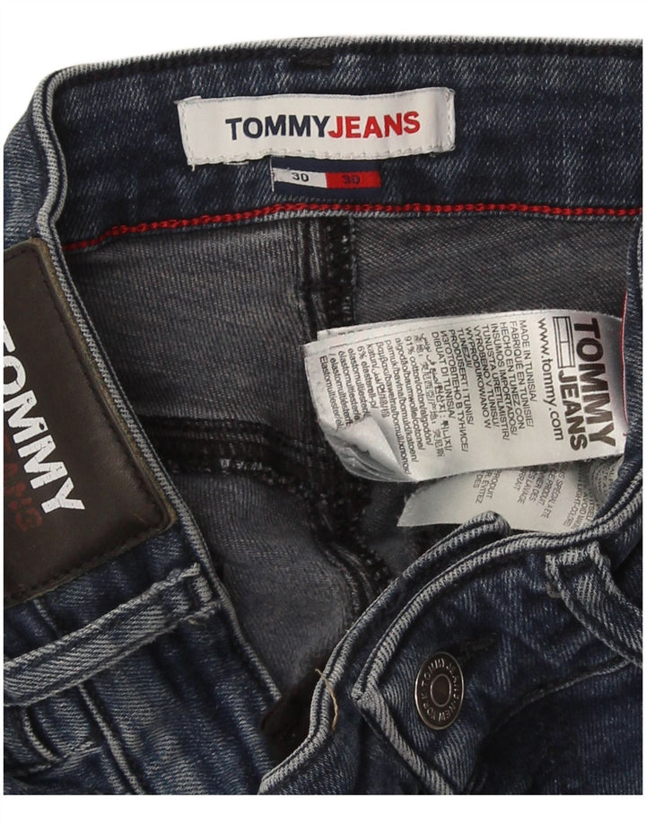 Jeans slim da uomo Tommy Hilfiger W30 L30 cotone blu