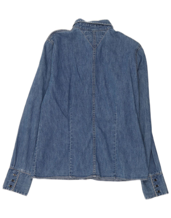 Camicia di jeans da donna Tommy Hilfiger UK 12 Cotone blu medio