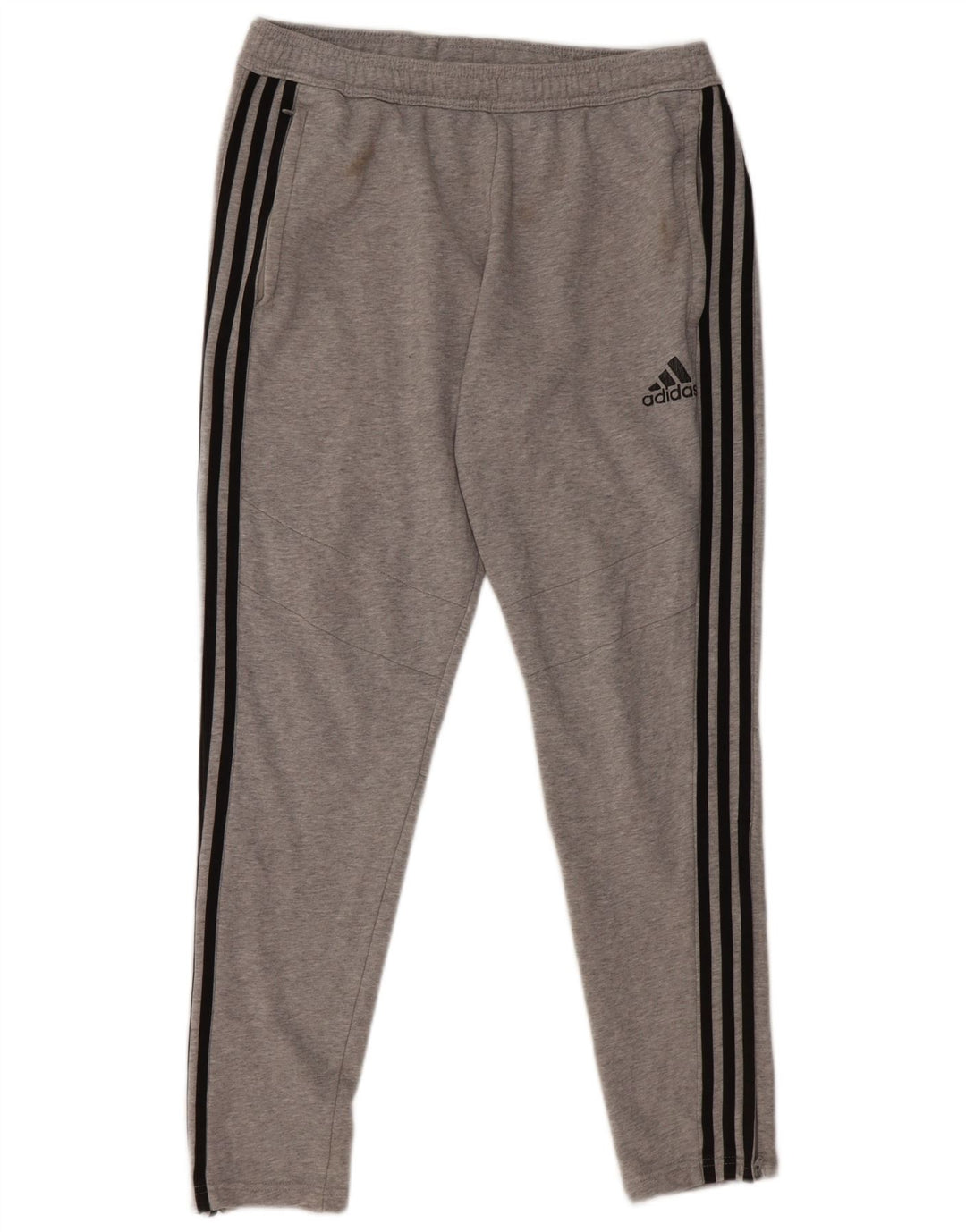 Pantaloni da tuta da uomo Adidas in cotone grigio medio