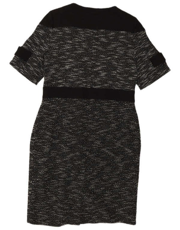 Abito aderente da donna Barbour UK 14 Grande cotone chiazzato nero