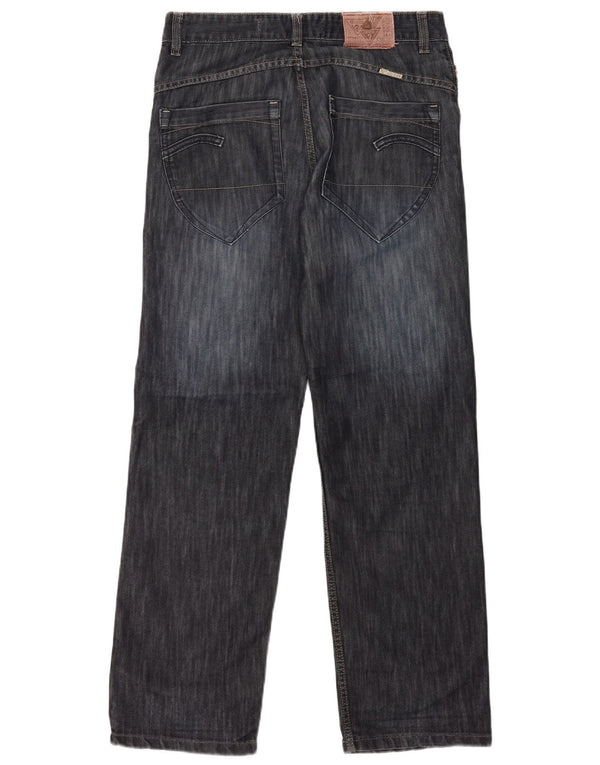 Jeans dritti da uomo Guess W32 L32 in cotone blu navy