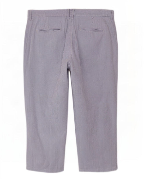 Marks & Spencer Womens Per Una Capri Trousers UK 14 Large W32 L20 Blue