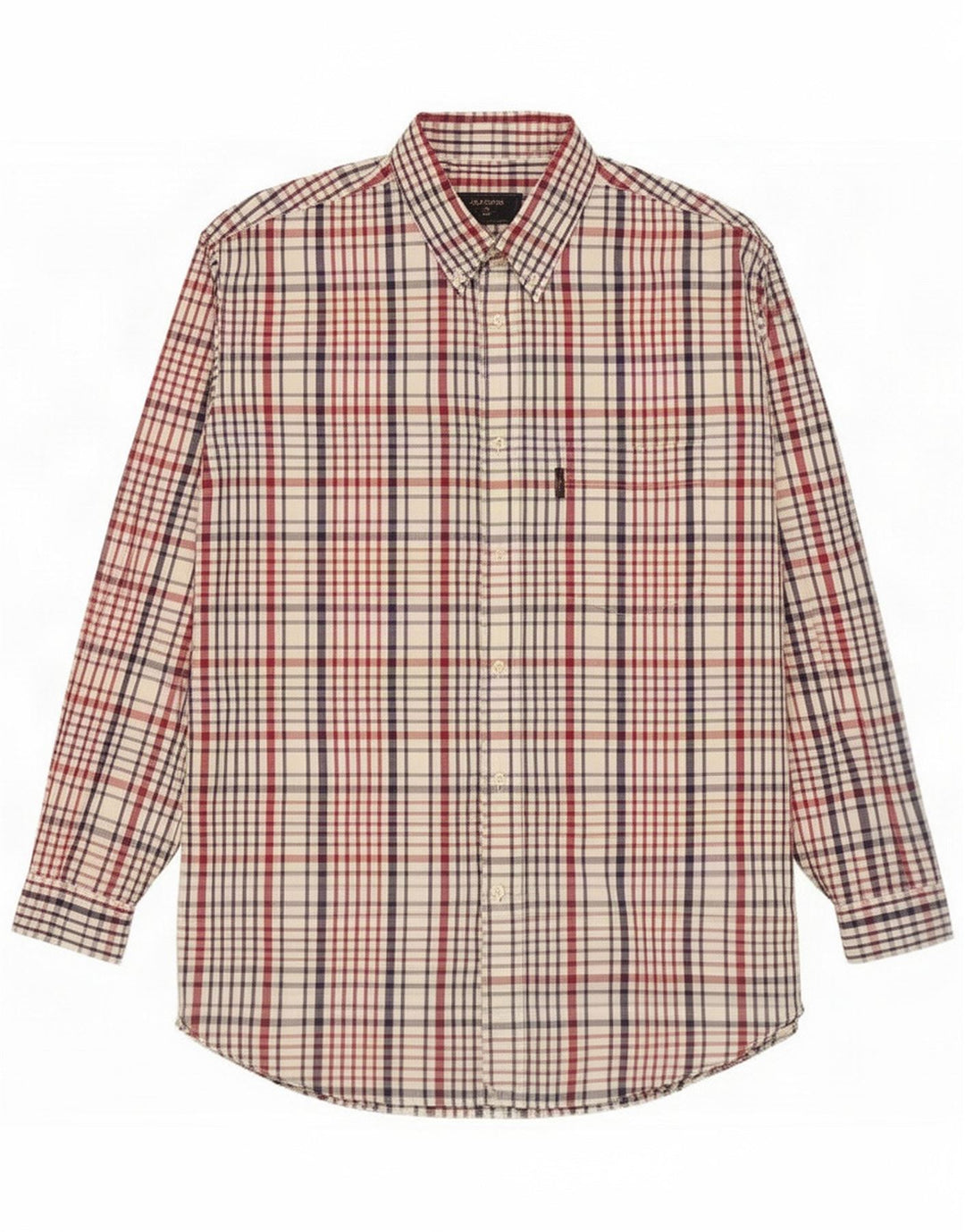 Valentino Camicia da uomo taglia 39 cotone a quadri multicolore medio