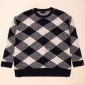 Maglione maglione girocollo da donna Marks & Spencer UK 16 grande blu navy