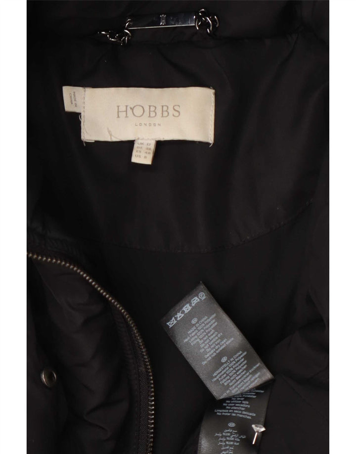 Cappotto imbottito con cappuccio da donna Hobbs UK 12 medio poliestere nero