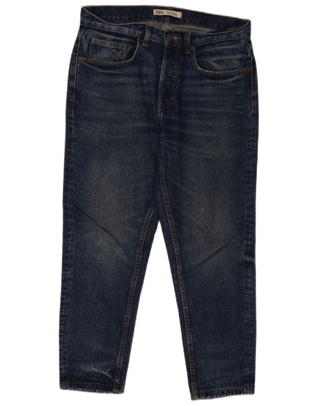 Jeans slim da donna Zara EU 38 Small W30 L26 Cotone blu