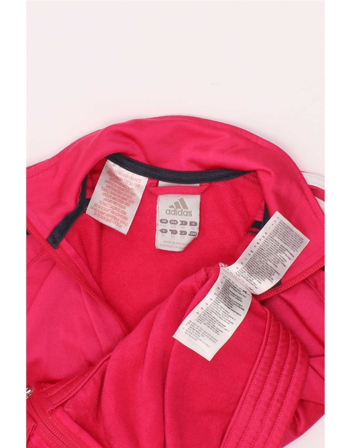 Giacca Top della tuta da ragazza Adidas 5-6 anni in poliestere rosa