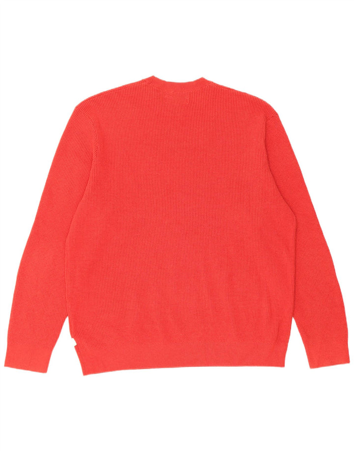 Maglione maglione girocollo da uomo Marks & Spencer 2XL rosso poliestere