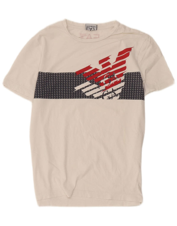 T-shirt grafica da uomo Emporio Armani Top Small White Colourblock