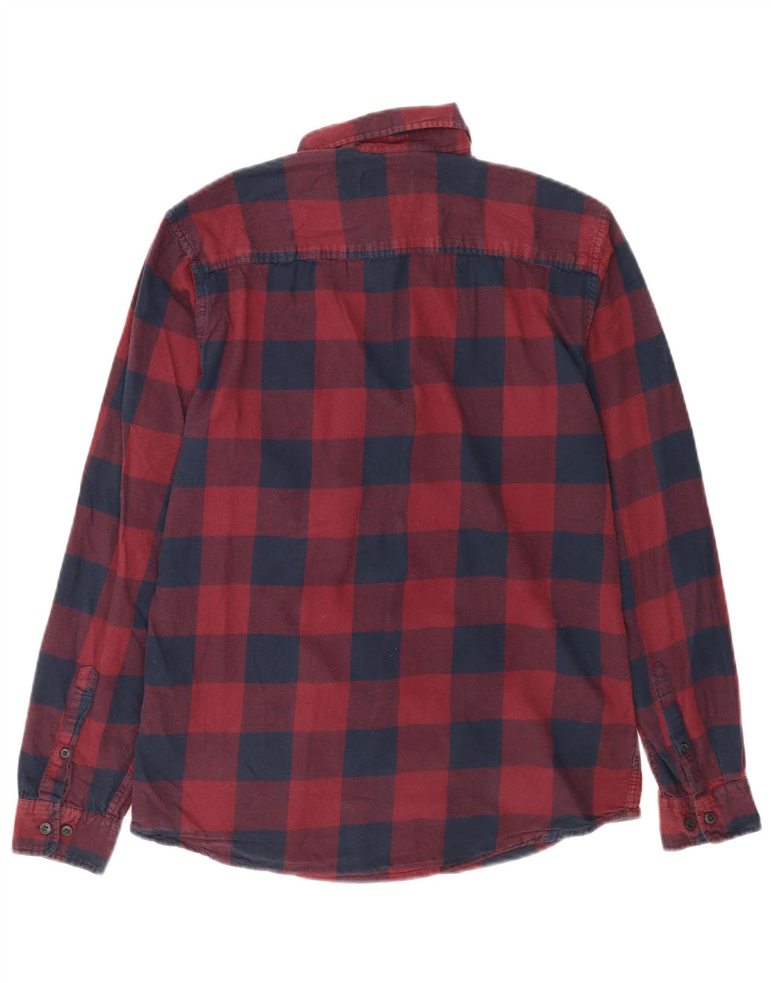 Camicia da uomo in flanella Jack & Jones in cotone a quadretti bordeaux medio