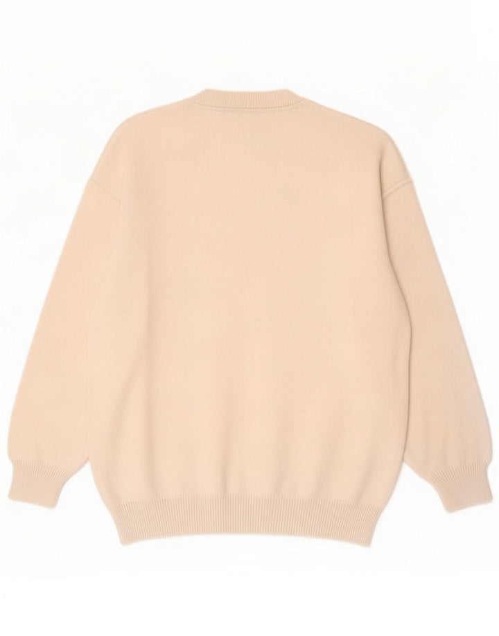 White Sails Maglione girocollo da uomo beige medio geometrico