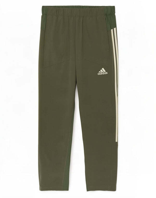 Pantaloni da tuta da uomo Adidas in poliestere verde medio