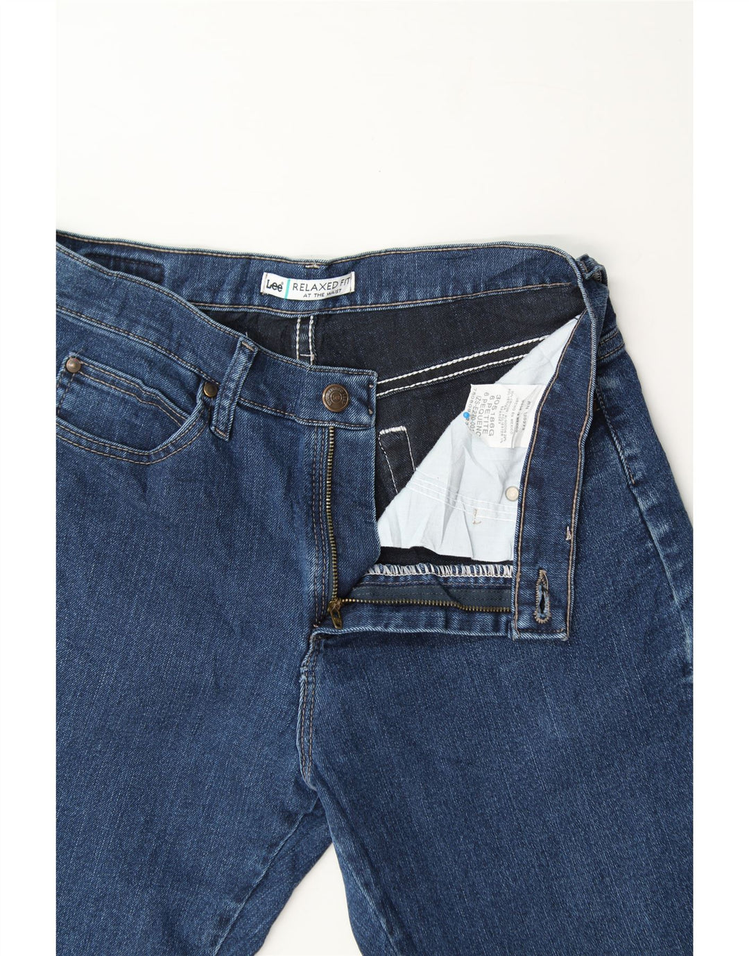 LEE Womens Relaxed Fit Straight Jeans US 6 Medium W28 L27 Blue Cotton Vintage Lee and Second-Hand Lee from Messina Hembry 