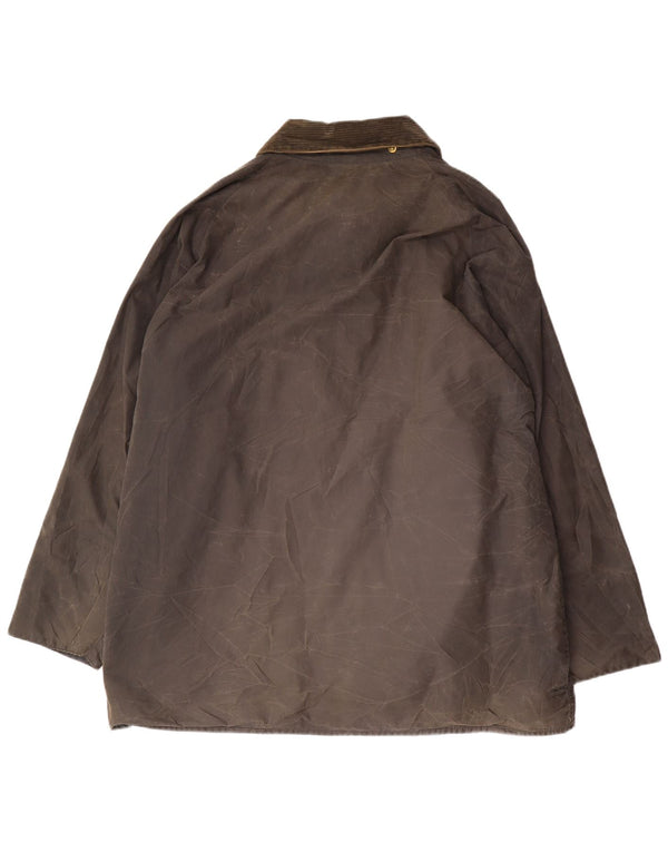 Giacca da uomo Barbour Beaufort vestibilità ampia in cotone cerato EU 50 medio kaki