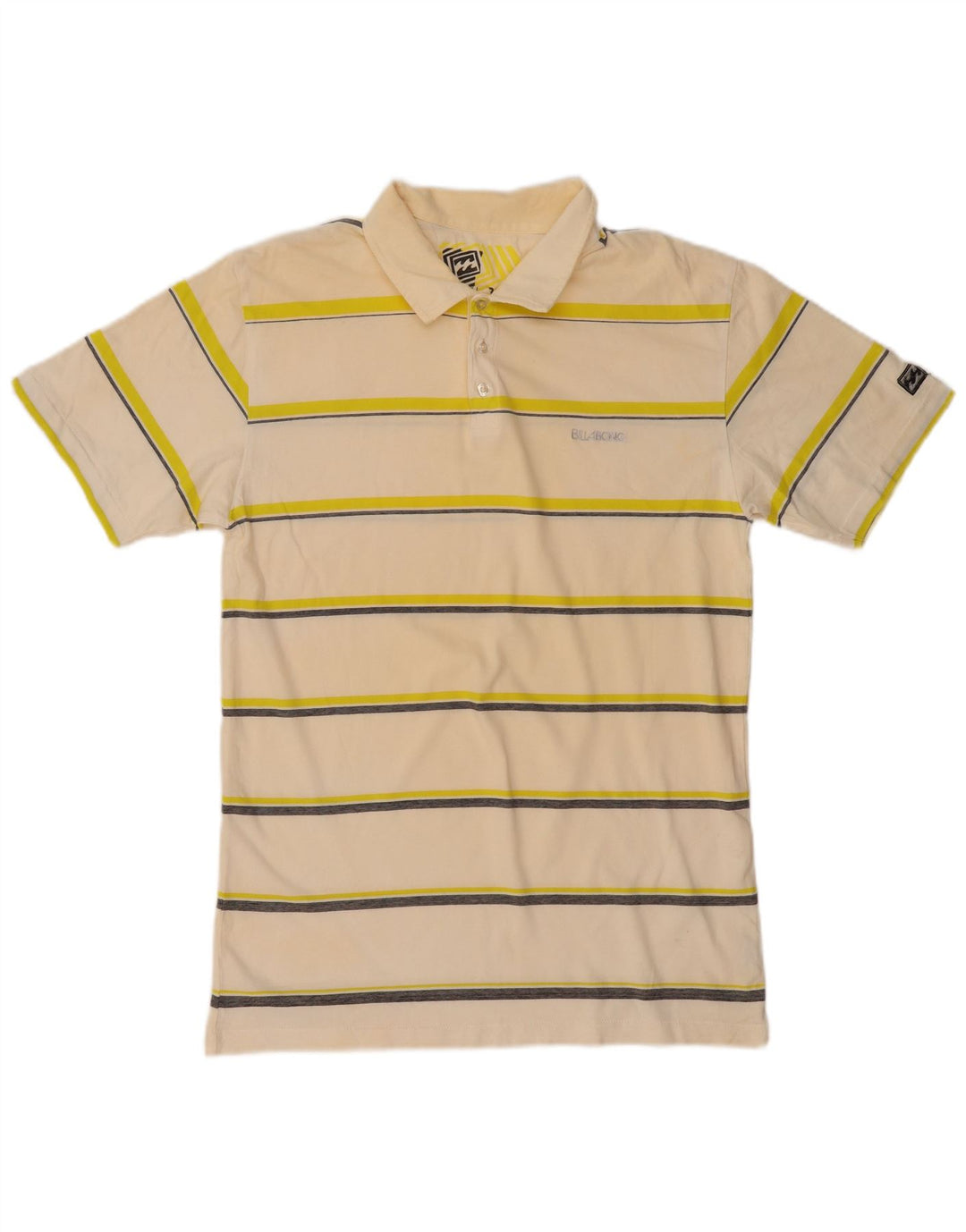 Polo da uomo BILLABONG in cotone a righe beige medio