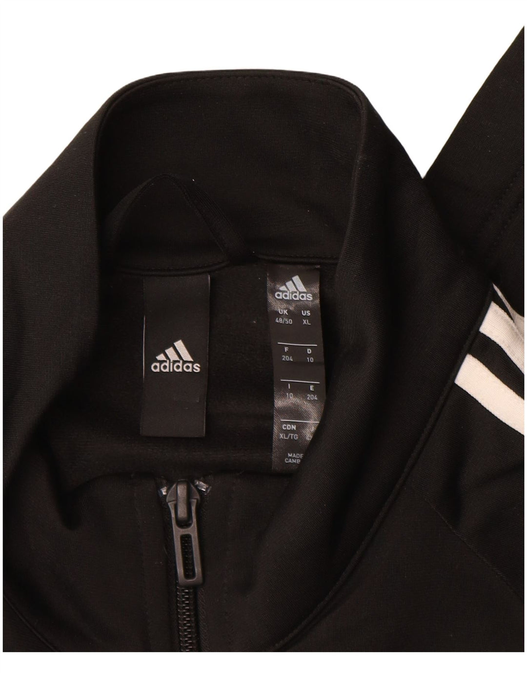 Giacca da tuta da uomo Adidas UK 48/50 XL poliestere nero