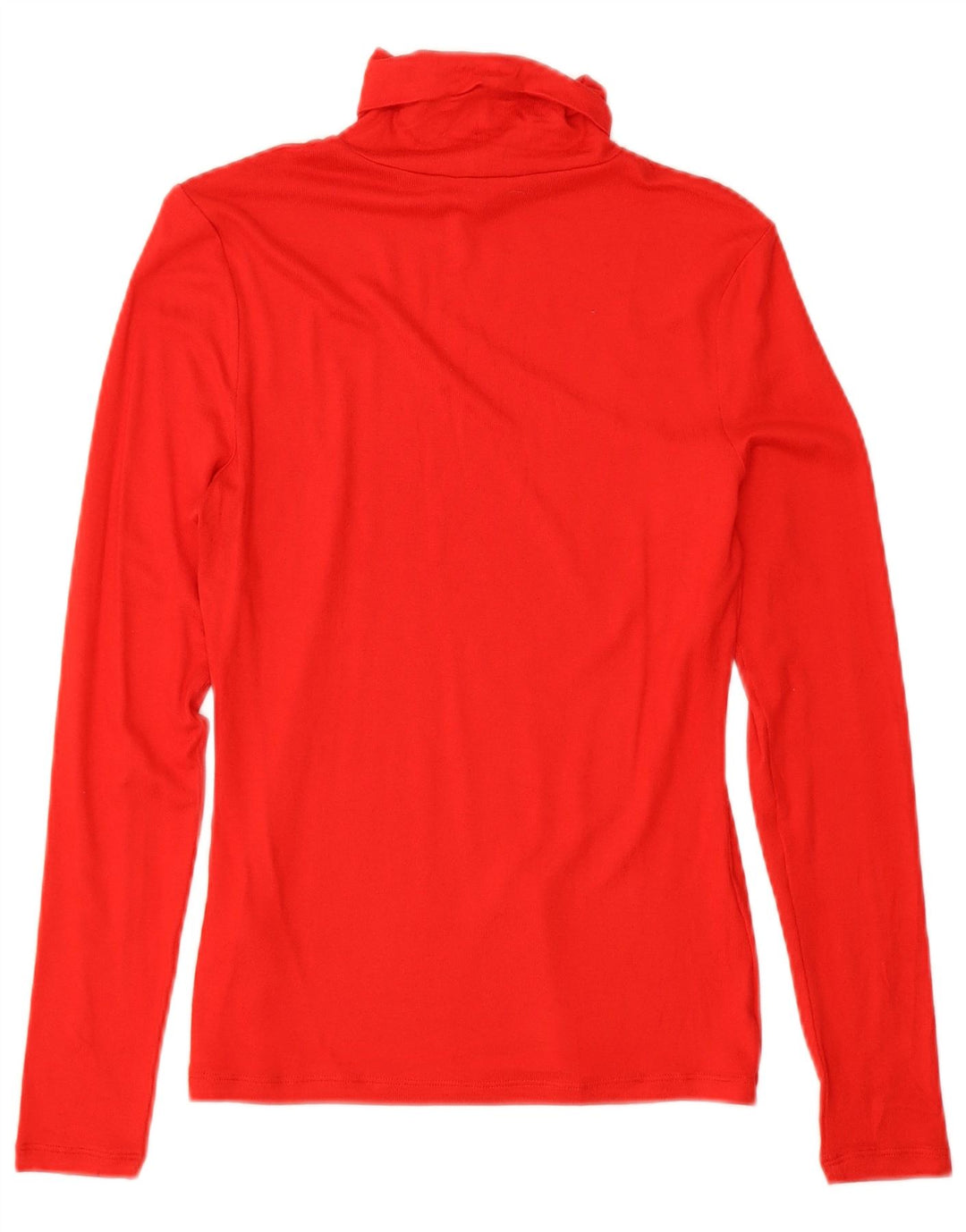 Marks & Spencer - Top da donna a vestibilità regolare, manica lunga, UK 10, piccola, viscosa rossa
