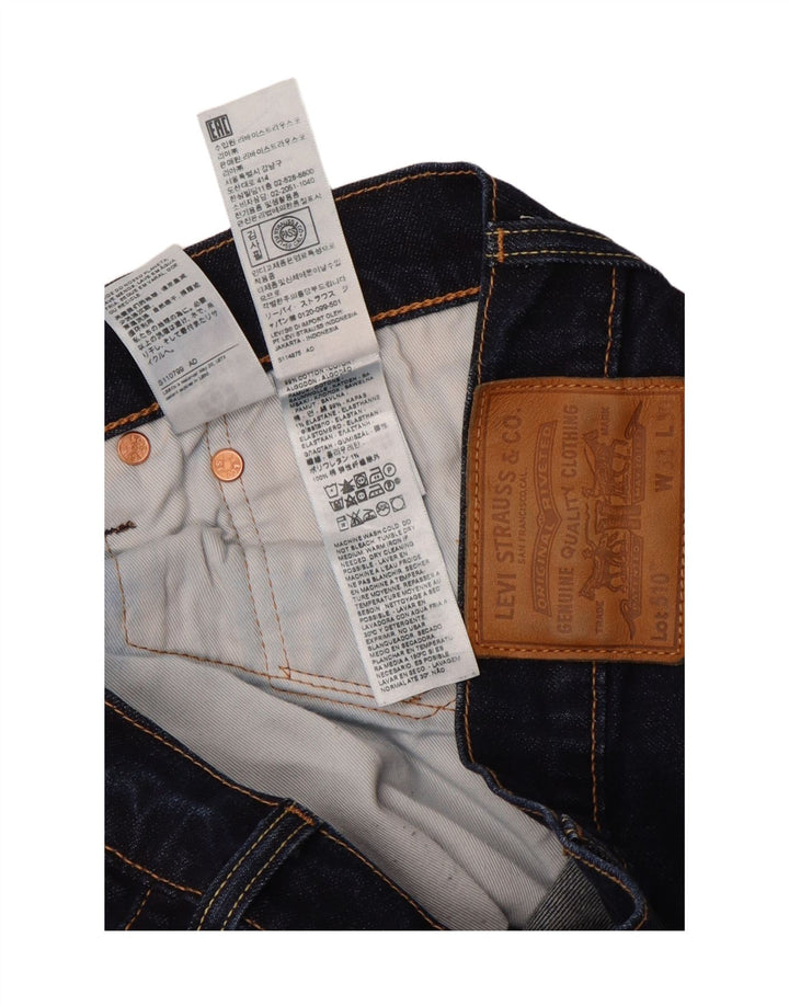 LEVI'S Jeans skinny 510 da uomo W33 L28 cotone blu navy