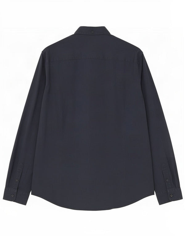 Camicia slim da uomo Armani Exchange XL in cotone blu navy