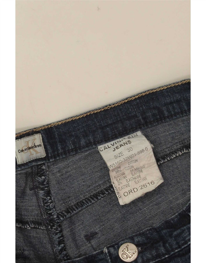 Jeans Capri da donna Calvin Klein W30 L21 cotone blu navy