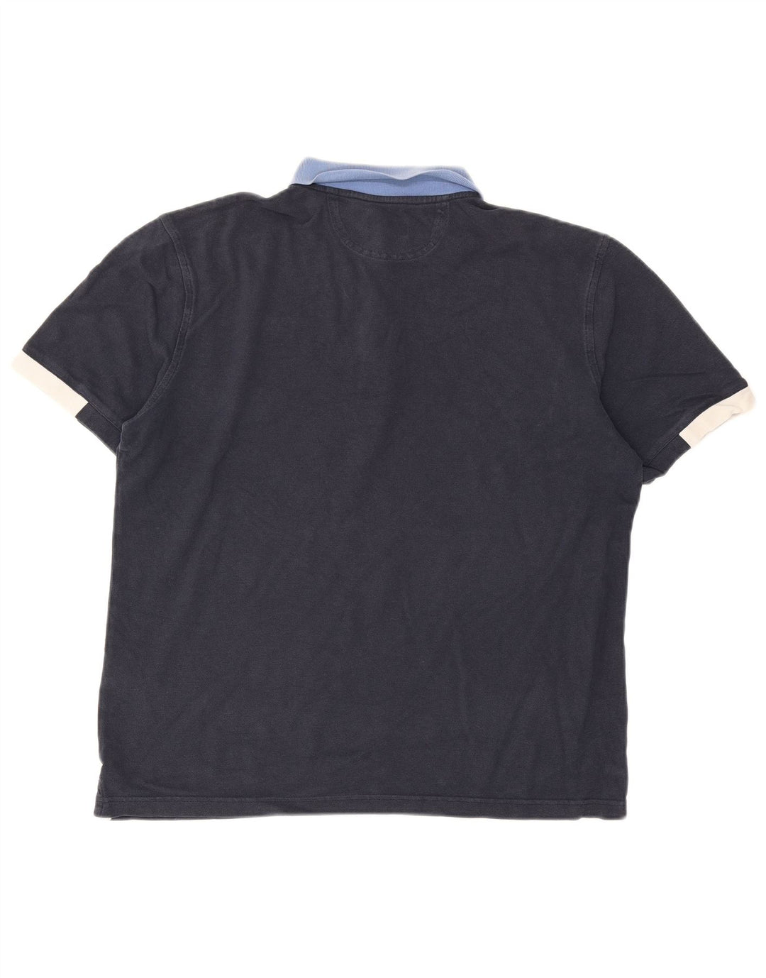 Polo da uomo Hackett grande in cotone color block blu navy