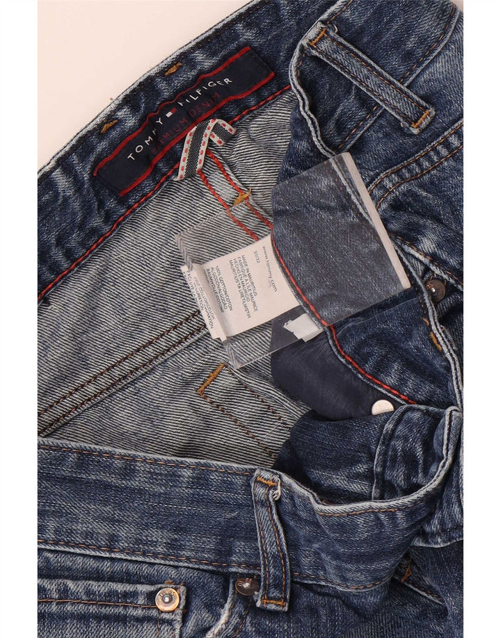 Jeans dritti da uomo Tommy Hilfiger W33 L32 cotone blu