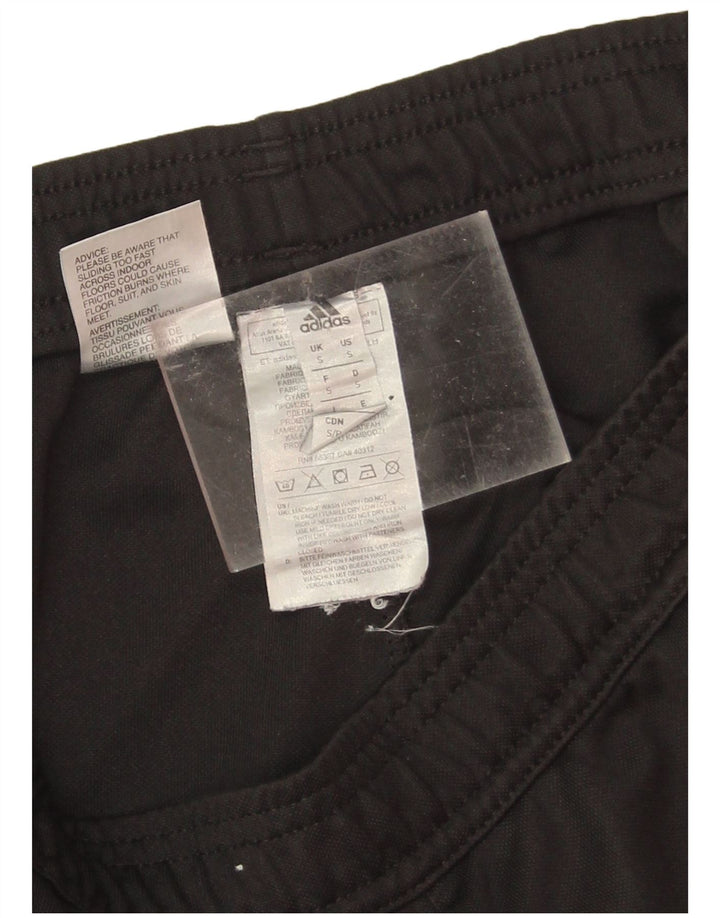 Pantaloni della tuta da donna Adidas UK 8 Small Poliestere nero