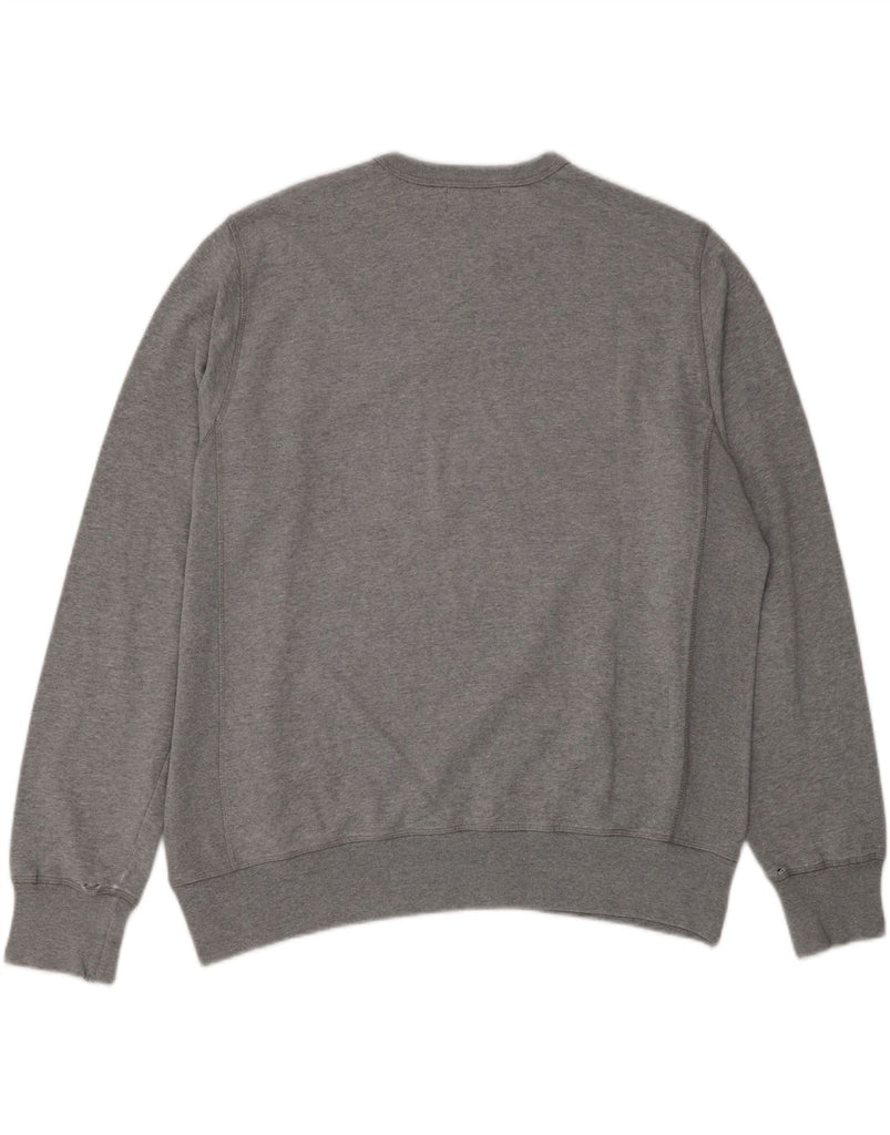 DUFFER Mens Graphic Sweatshirt Jumper XL Grey Vintage Duffer and Second-Hand Duffer from Messina Hembry 