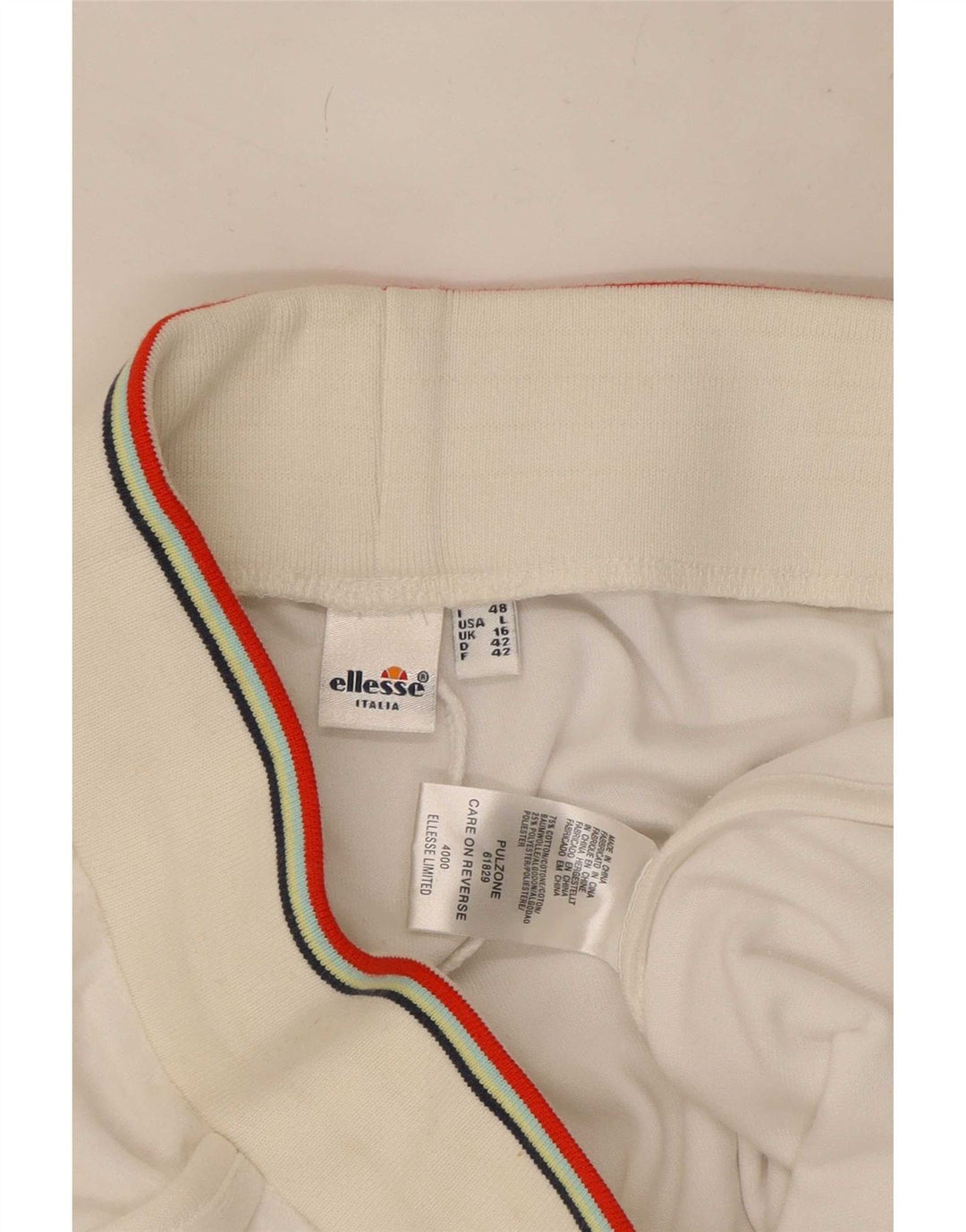Pantaloncini sportivi da donna Ellesse UK 16 grandi cotone bianco