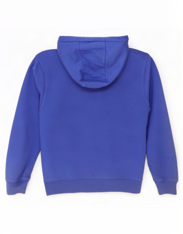Felpa con cappuccio Nike da uomo, vestibilità ampia, XS, cotone blu