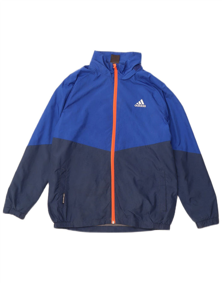 Giacca superiore della tuta ADIDAS da ragazzo Clima Proof 11-12 anni blu navy