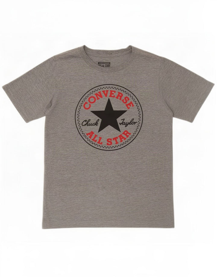 T-shirt grafica Converse da ragazzo Chuck Taylor 10-11 anni Grigio medio