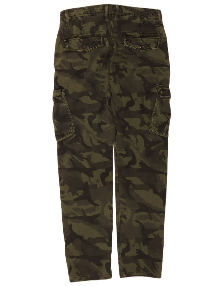 Pantaloni cargo slim da uomo Forex W32 L32 mimetico kaki