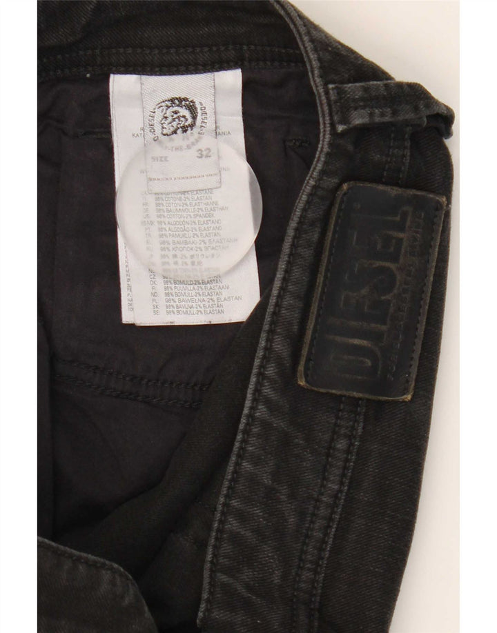 Jeans dritti da donna Diesel W32 L31 cotone nero