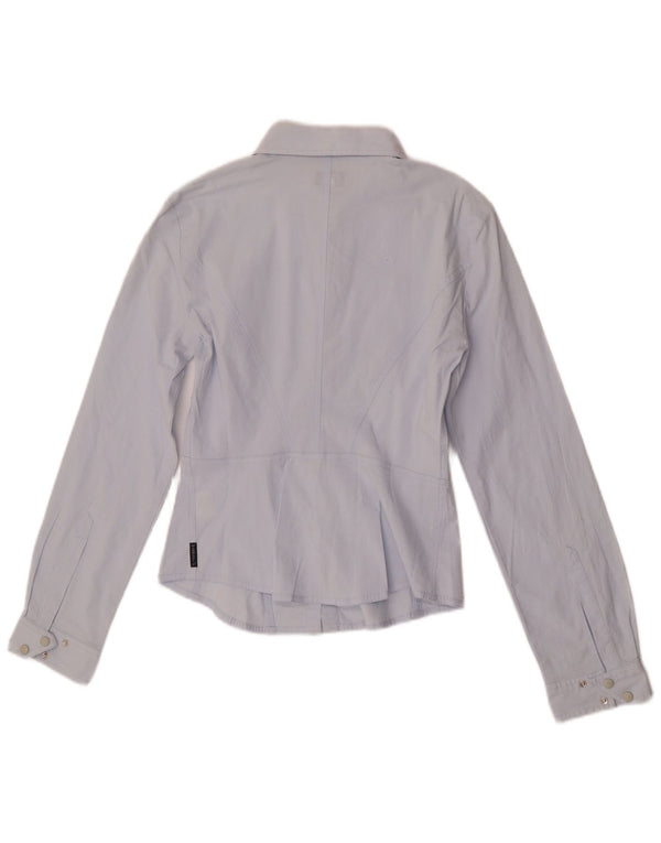 Camicia Anbass da donna Armani Jeans UK 14 Cotone blu medio