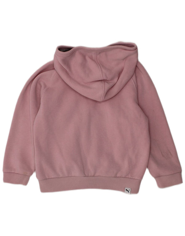 PUMA Baby Girls Zip Hoodie Sweater 18-24 Months Pink Cotton