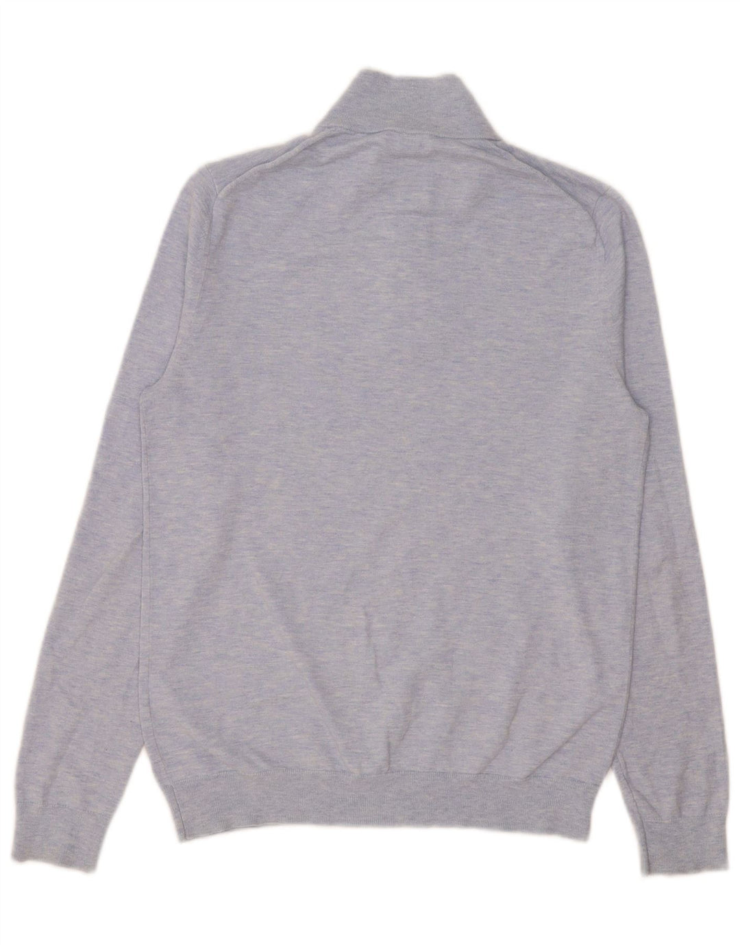 Maglione Reiss da uomo con zip e collo piccolo in cotone blu