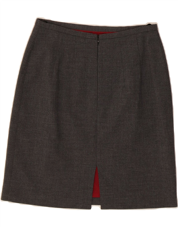 VINTAGE Womens Straight Skirt EU 36 Small W28  Grey Polyester Vintage Vintage and Second-Hand Vintage from Messina Hembry 