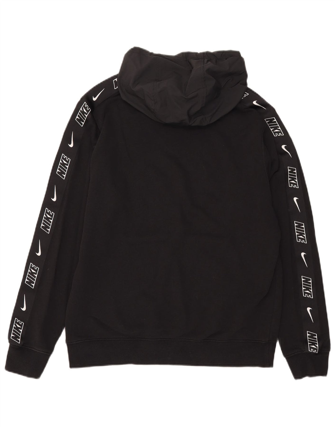 Felpa con cappuccio grafica Nike da uomo in cotone nero medio