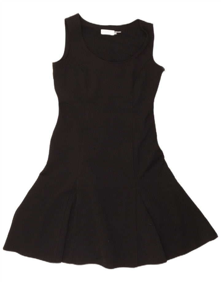 CALVIN KLEIN Abito da donna senza maniche a trapezio US 4 Small Poliestere nero