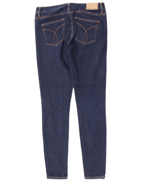 Jeans skinny legging da donna Calvin Klein W28 L30 cotone blu