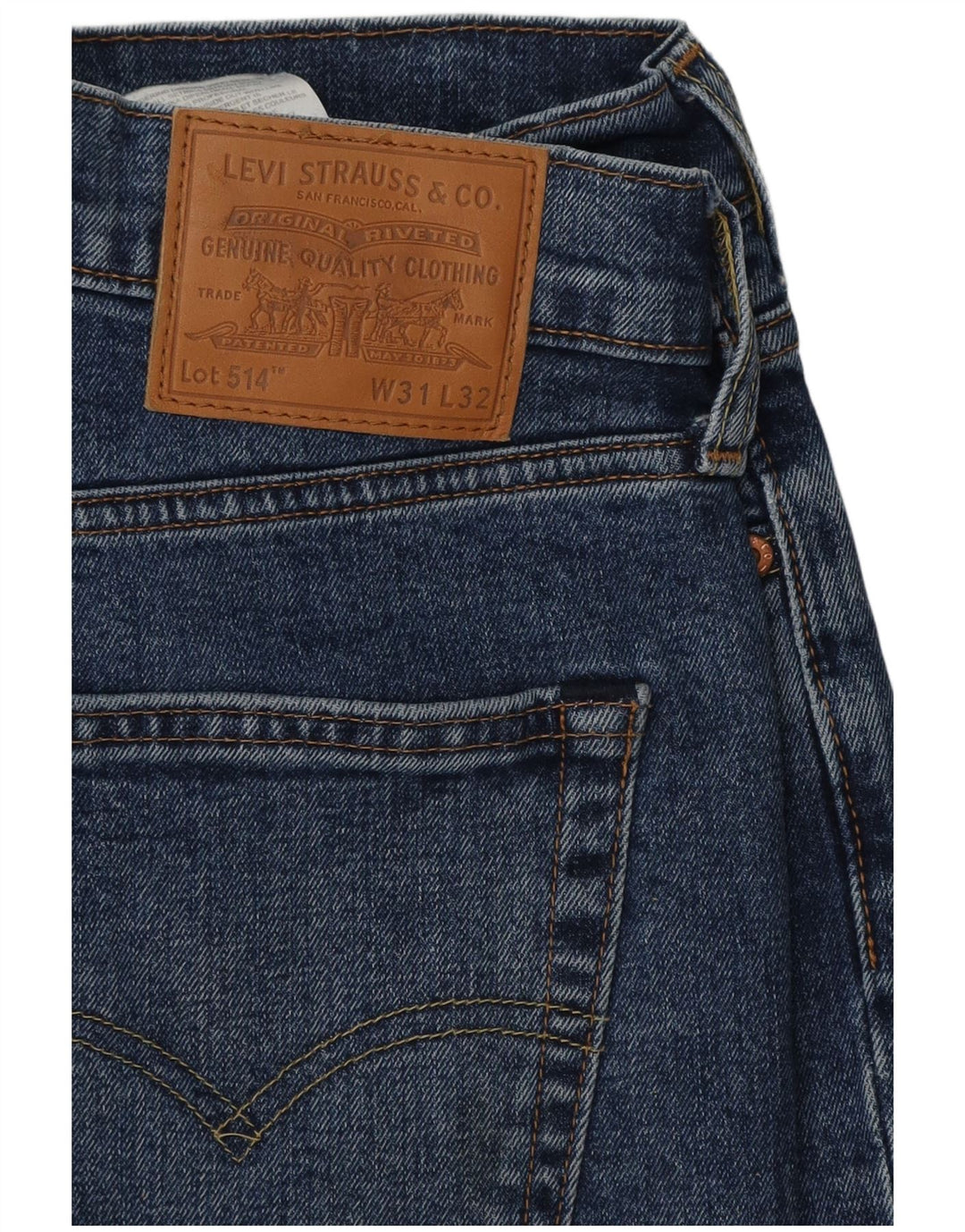 Levi's Uomo 514 Jeans dritti W31 L32 Cotone Blu